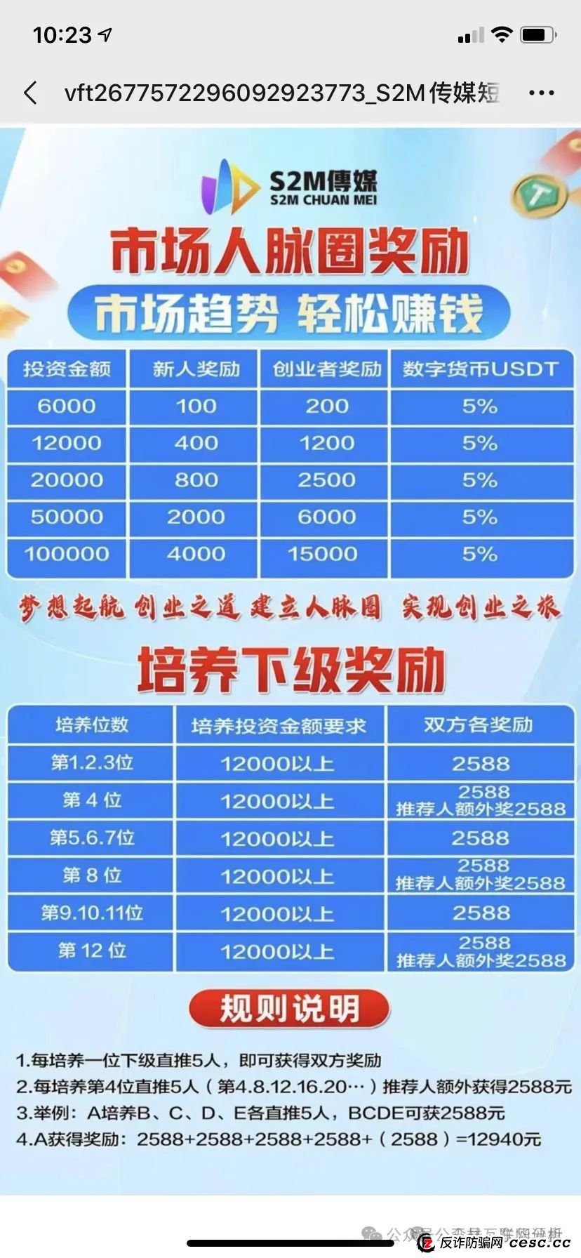 S2M传媒助力跟单类资金盘骗局，老杨开的杀猪盘，已经开始单割，即将崩盘跑路！