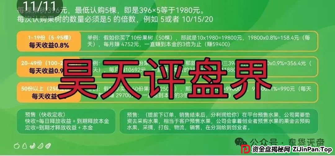 兴攀农场认养树项目大起底:日化0.8%是馅饼还是陷阱? 兴攀农场认养树项目大起底:日化0.8%是馅饼还是陷阱?