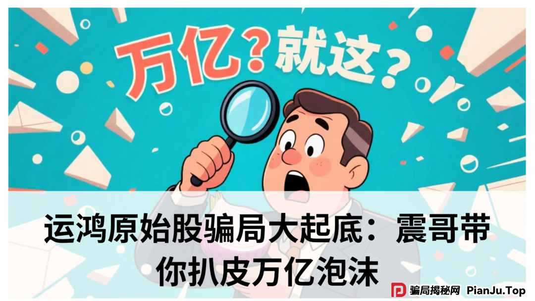 运鸿原始股骗局大起底:震哥带你扒皮万亿泡沫 运鸿原始股骗局大起底:震哥带你扒皮万亿泡沫