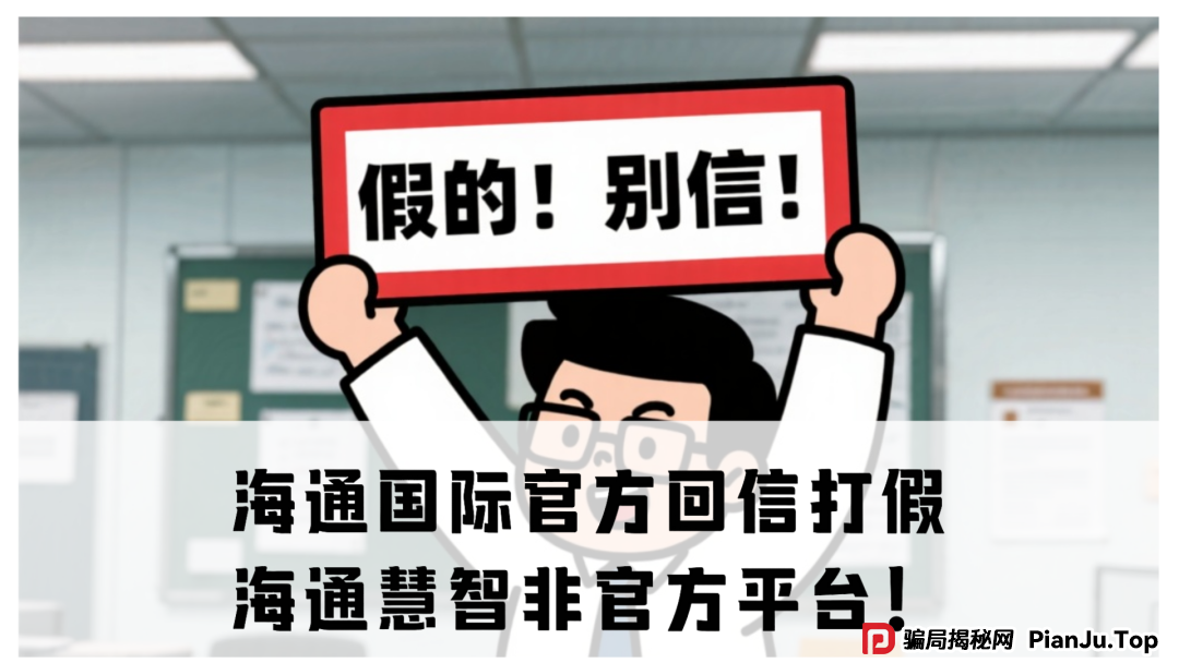 海通国际官方回信打假:海通慧智非官方平台!崩盘倒计时,韭菜速逃! 海通国际官方回信打假:海通慧智非官方平台!崩盘倒计时,韭菜速逃!
