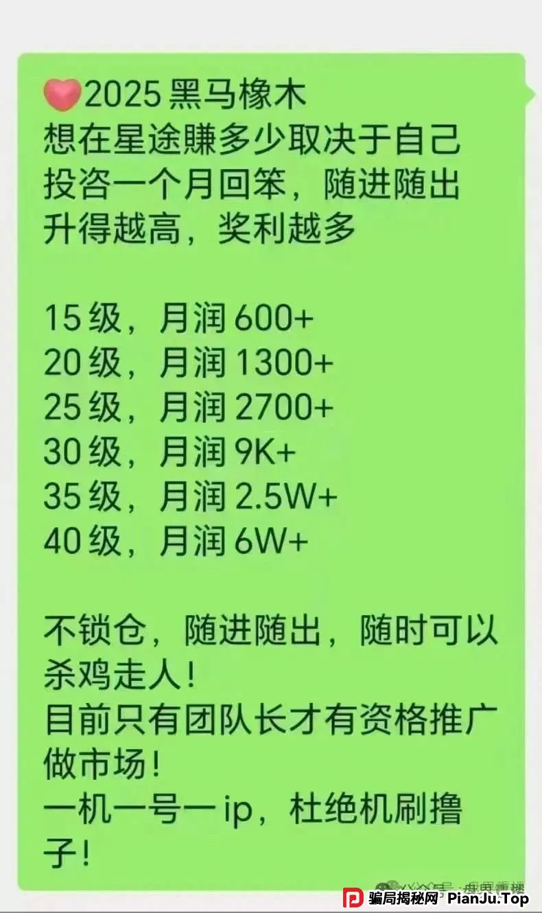 智链星途分红类资金盘骗局,目前已经开始二次收割,积分泡沫破裂,散户再不逃就成“接盘侠” 智链星途分红类资金盘骗局,目前已经开始二次收割,积分泡沫破裂,散户再不逃就成“接盘侠”