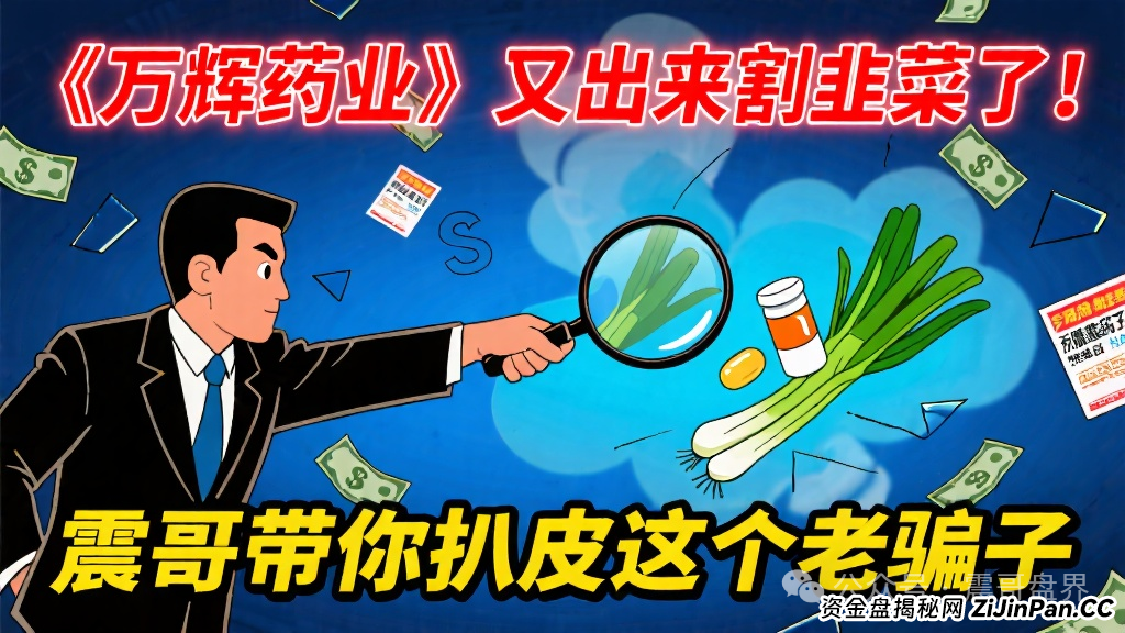 万辉药业投资可靠吗?《万辉药业》又出来割韭菜了！震哥带你扒皮这个老骗子