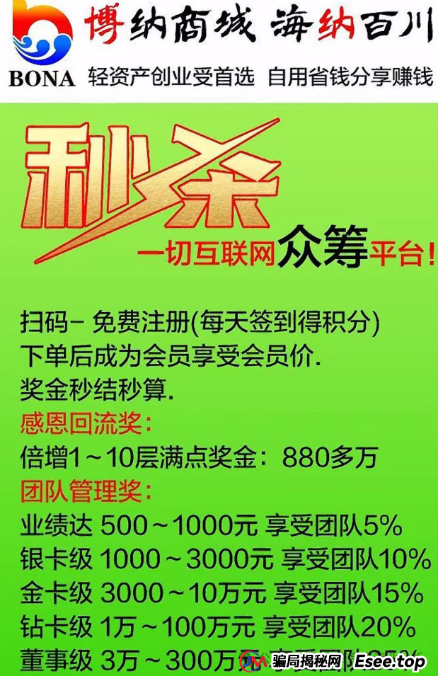曝光【博纳商城】:披着“消费致富”外衣的传销骗局 曝光【博纳商城】:披着“消费致富”外衣的传销骗局