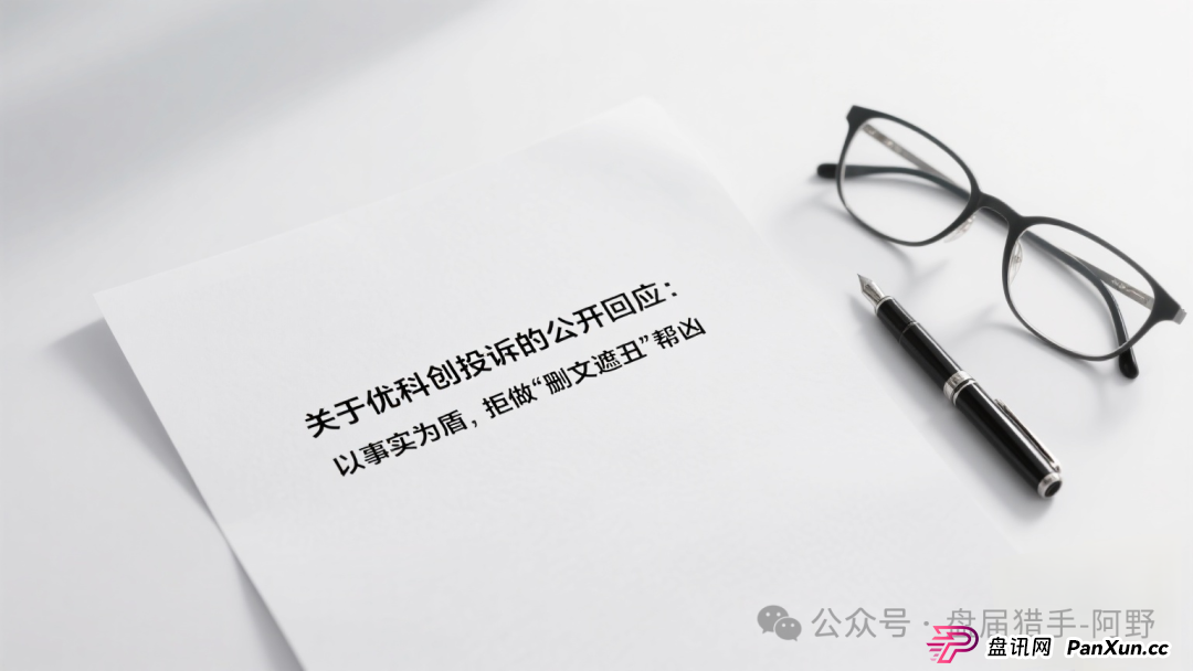 关于优科创投诉的公开回应:以事实为盾,拒做“删文遮丑”帮凶 关于优科创投诉的公开回应:以事实为盾,拒做“删文遮丑”帮凶