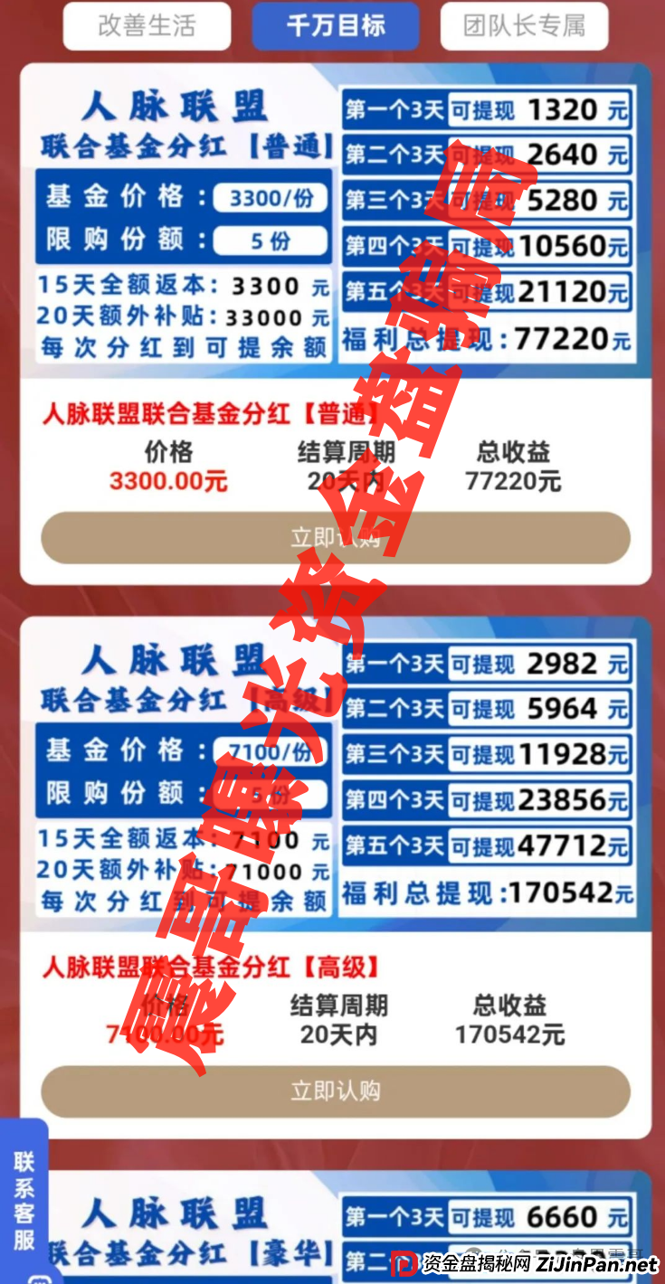 人脉联盟资金盘高度预警,抓紧撤离,即将崩盘跑路 人脉联盟资金盘高度预警,抓紧撤离,即将崩盘跑路