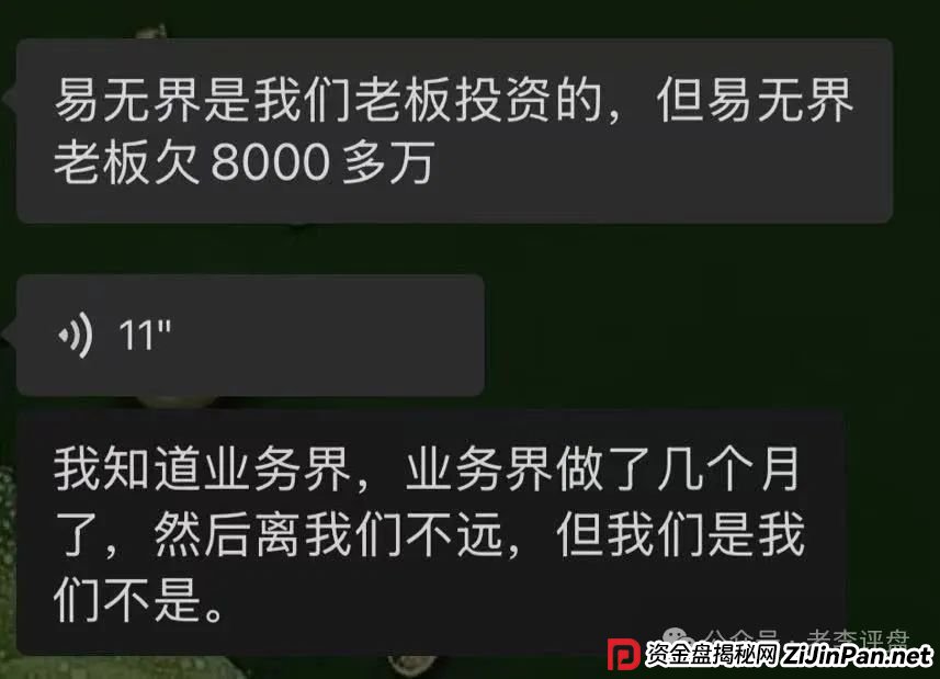 【易无界】抢单互助资金盘骗局,董事长张志良欠外债8000万,如今短短半月,圈钱3个亿,泡沫太大,随时崩盘跑路! 【易无界】抢单互助资金盘骗局,董事长张志良欠外债8000万,如今短短半月,圈钱3个亿,泡沫太大,随时崩盘跑路!
