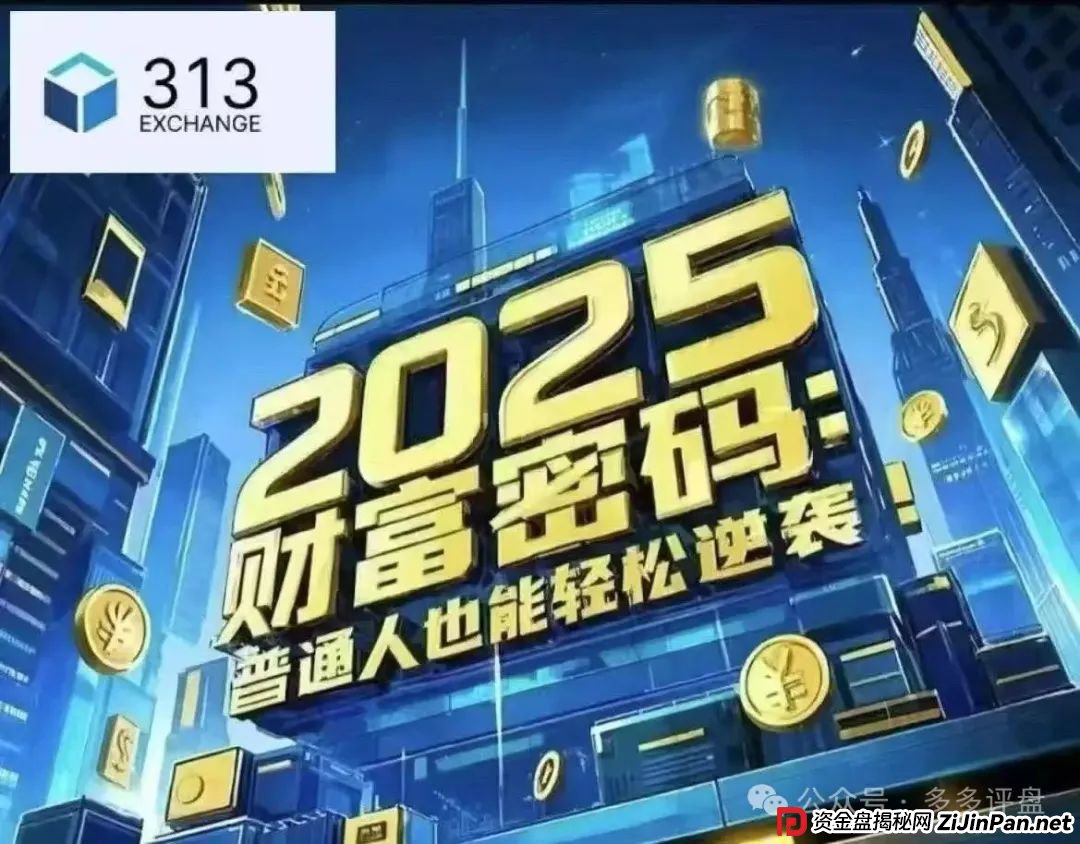 “313 交易所” 跟单骗局将崩盘 “313 交易所” 跟单骗局将崩盘