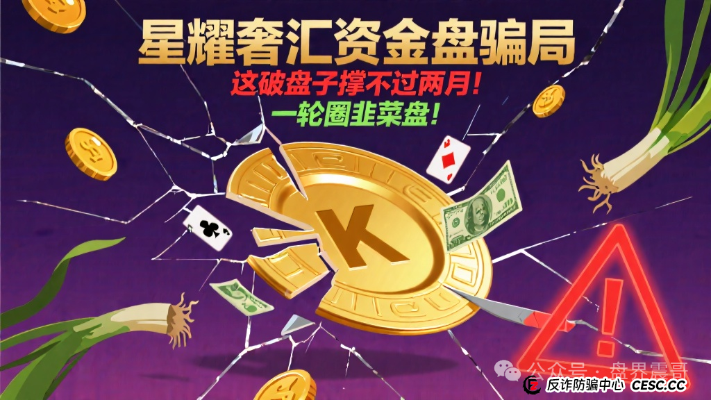 星耀奢汇资金盘骗局，这破盘子撑不过两月！一轮全韭菜盘！