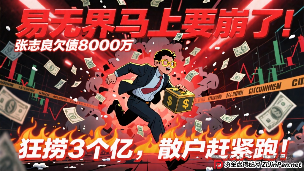 易无界马上要崩了!张志良欠债8000万还狂捞3个亿,散户赶紧跑! 易无界马上要崩了!张志良欠债8000万还狂捞3个亿,散户赶紧跑!