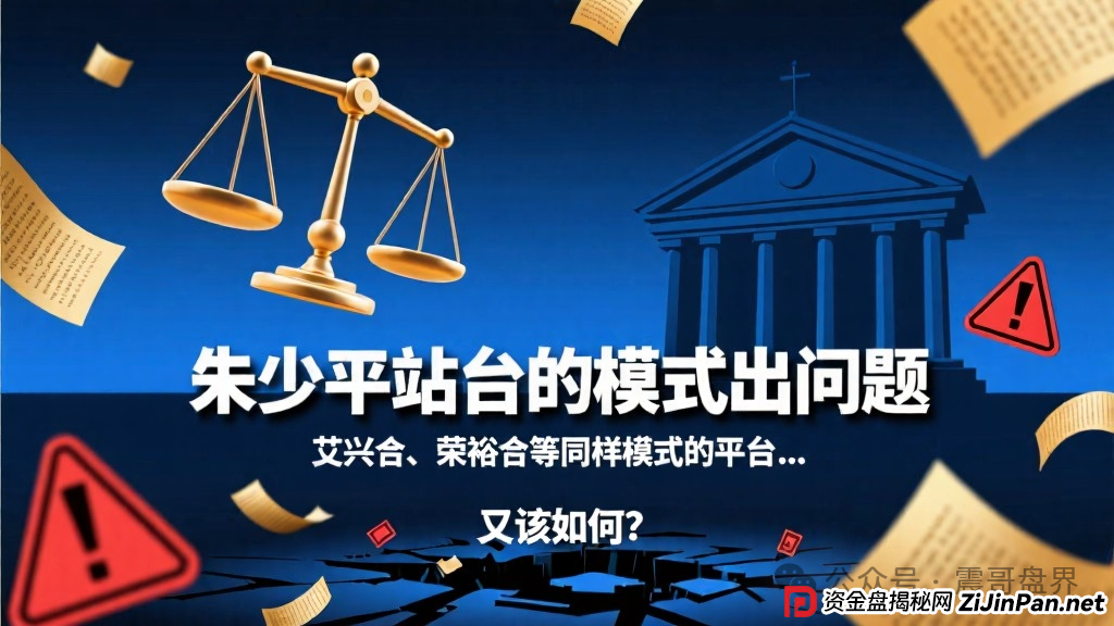 朱少平站台的模式出大问题,艾兴合、荣裕合等同类平台又该如何?