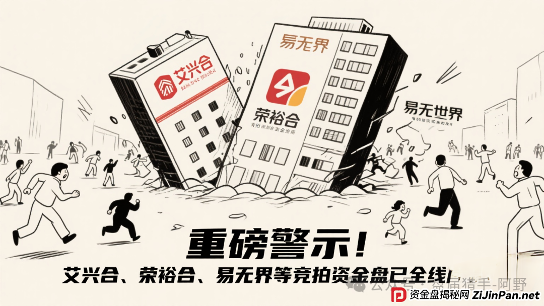 重磅警示!艾兴合、荣裕合、易无界等竞拍资金盘已全线崩盘