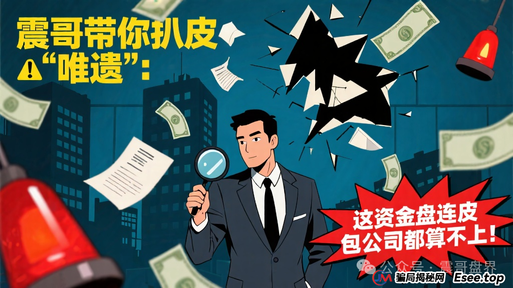 震哥带你扒皮“唯遗”:这资金盘连皮包公司都算不上!