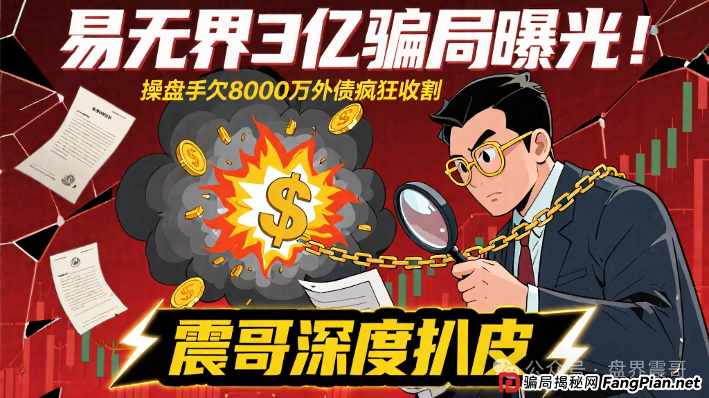 易无界3亿骗局曝光！操盘手欠8000万外债疯狂收割，震哥深度扒皮！