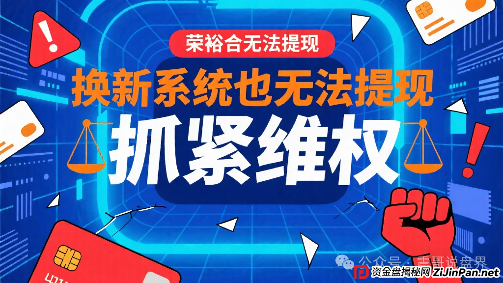 荣裕合还能提现吗？荣裕合无法提现，换新系统也无法提现，抓紧维权