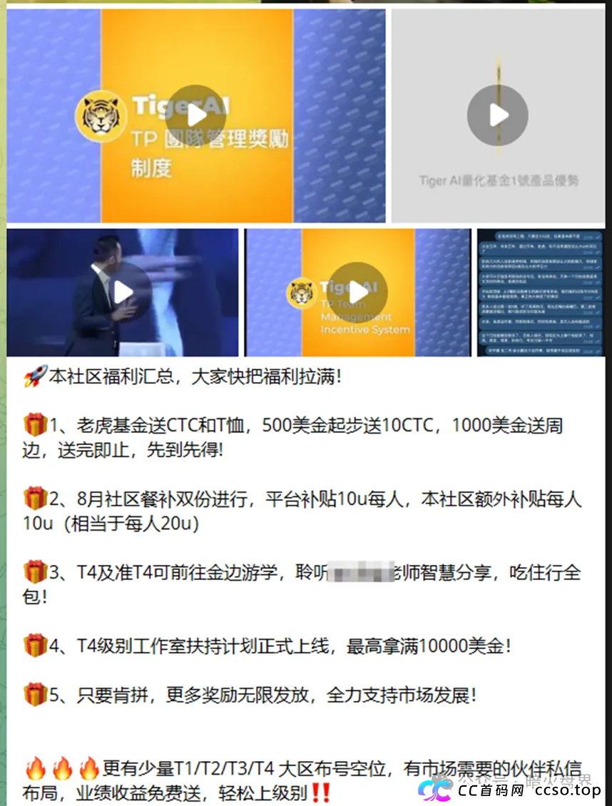 天体交易所搞的老虎AI就是一个资金盘骗局，投资回报率高达800%