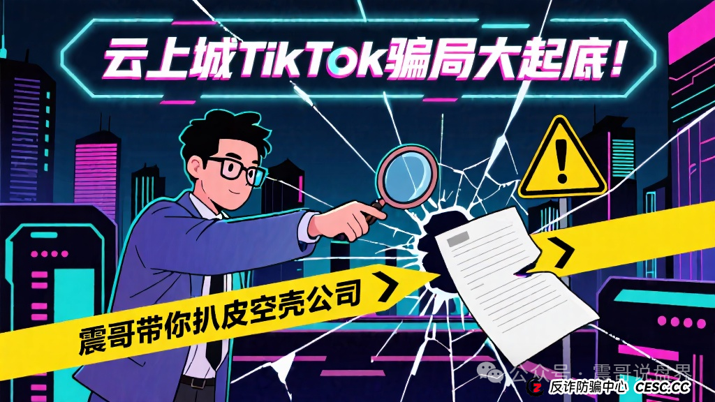 云上城TikTok骗局大起底！震哥带你扒皮空壳公司