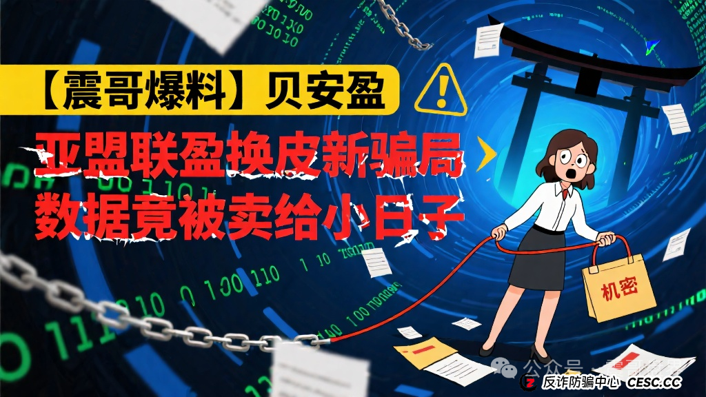 【震哥爆料】贝安盈：亚盟联盈换皮新骗局，数据竟被卖给小日子