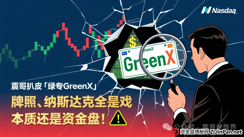 震哥扒皮“绿专GreenX”：牌照、纳斯达克全是戏，本质还是资金盘！