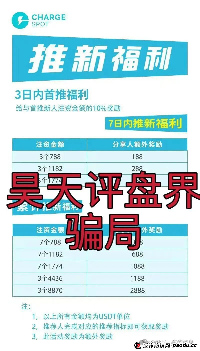醒电充电宝CHARGE SPOTSPOT又一个冒充正规公司的分红类资金盘骗局，看见一定要远离！