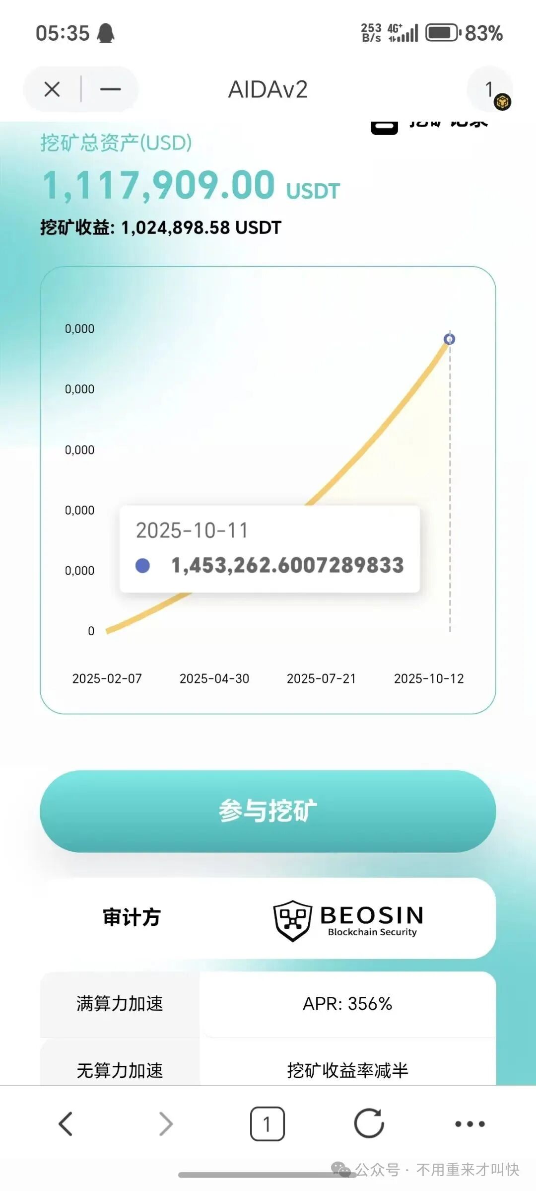 预警！这一项目泡沫巨大，或将在月底附近崩盘！AIDaV2泡沫过十亿，无数玩家面临血本无归！