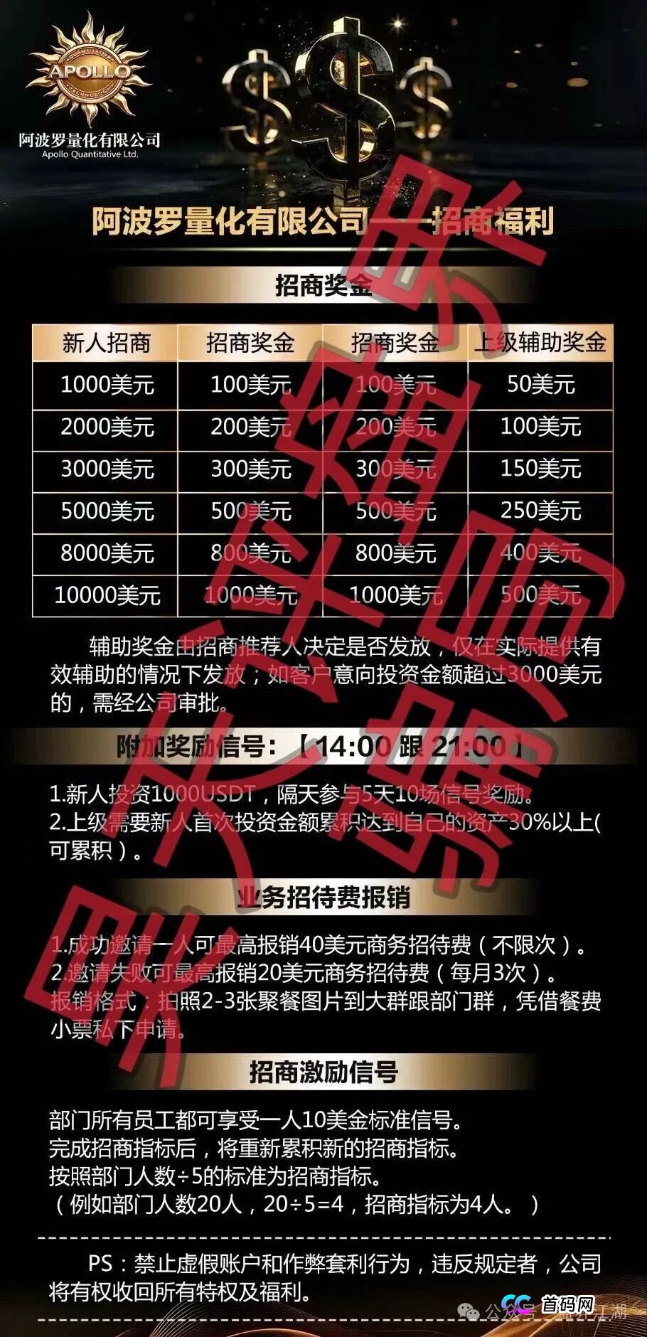 阿波罗量化资金盘骗局:操盘手刘德伟又单割了500多人,已经被调查中,高度预警,即将崩盘跑路!(1) 阿波罗量化资金盘骗局:操盘手刘德伟又单割了500多人,已经被调查中,高度预警,即将崩盘跑路!(1)